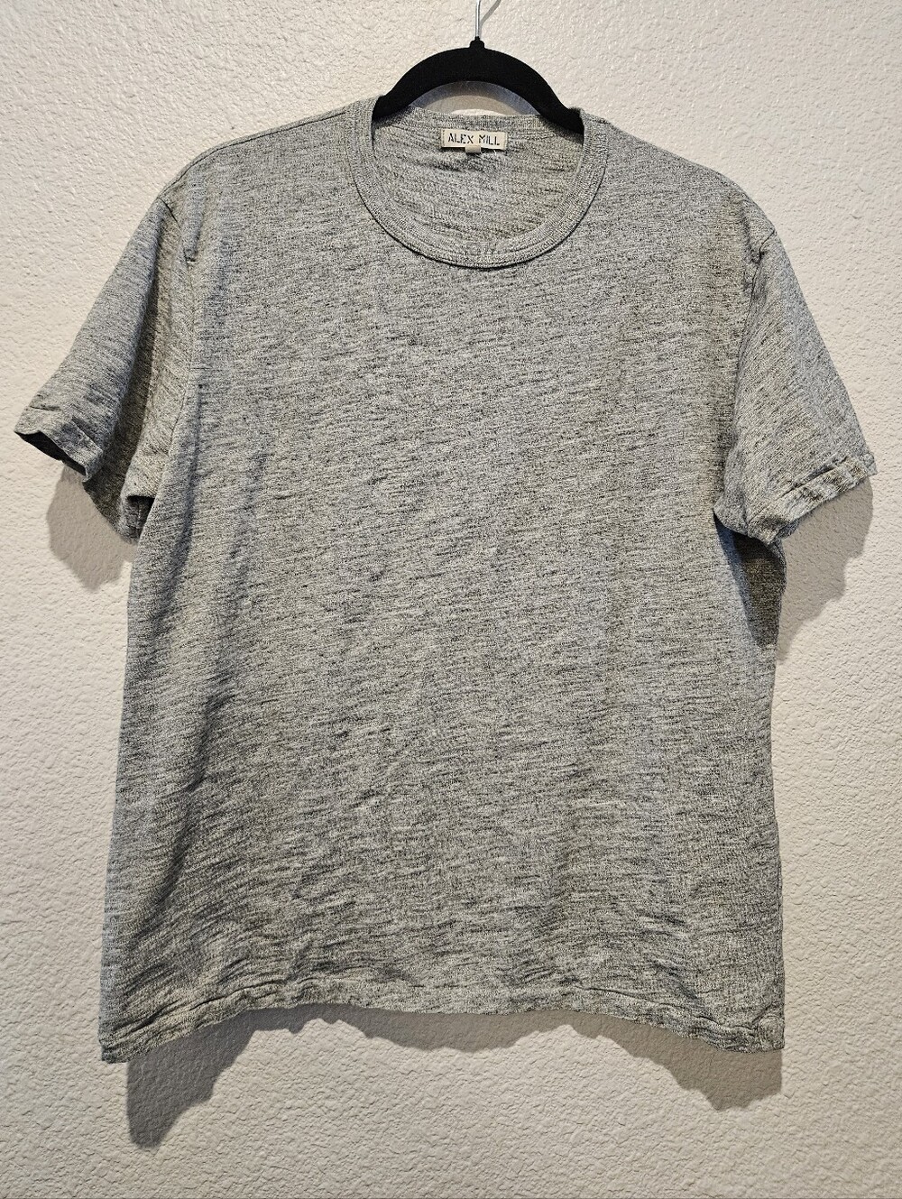 Alex Mill Standard T-shirt in Heathered Gray Slub Cotton Size Medium